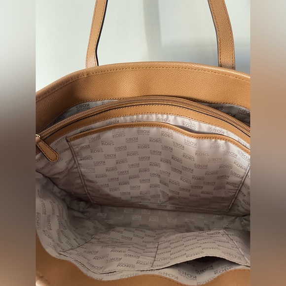 Michael Kors brown leather tote shoulder bag large - Picture 9 of 16